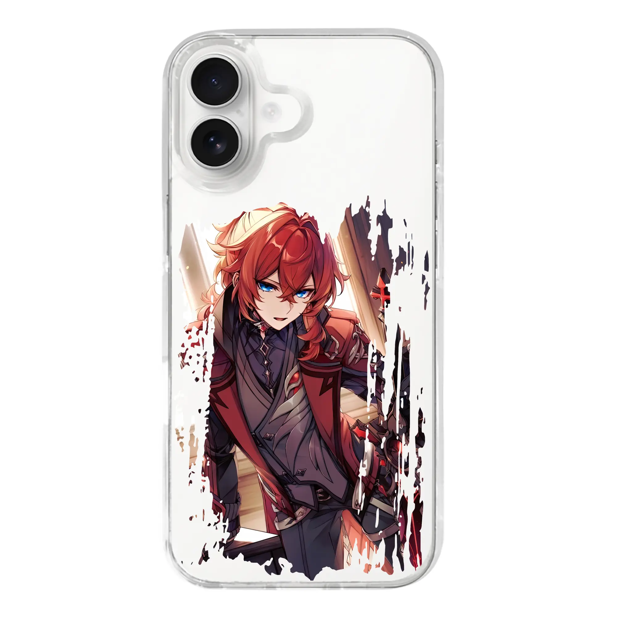 原 神 グッズ ディルック - iPhone 17シリーズ 透明スマホケース – 薄型・耐衝撃・精密フィット保護カバー